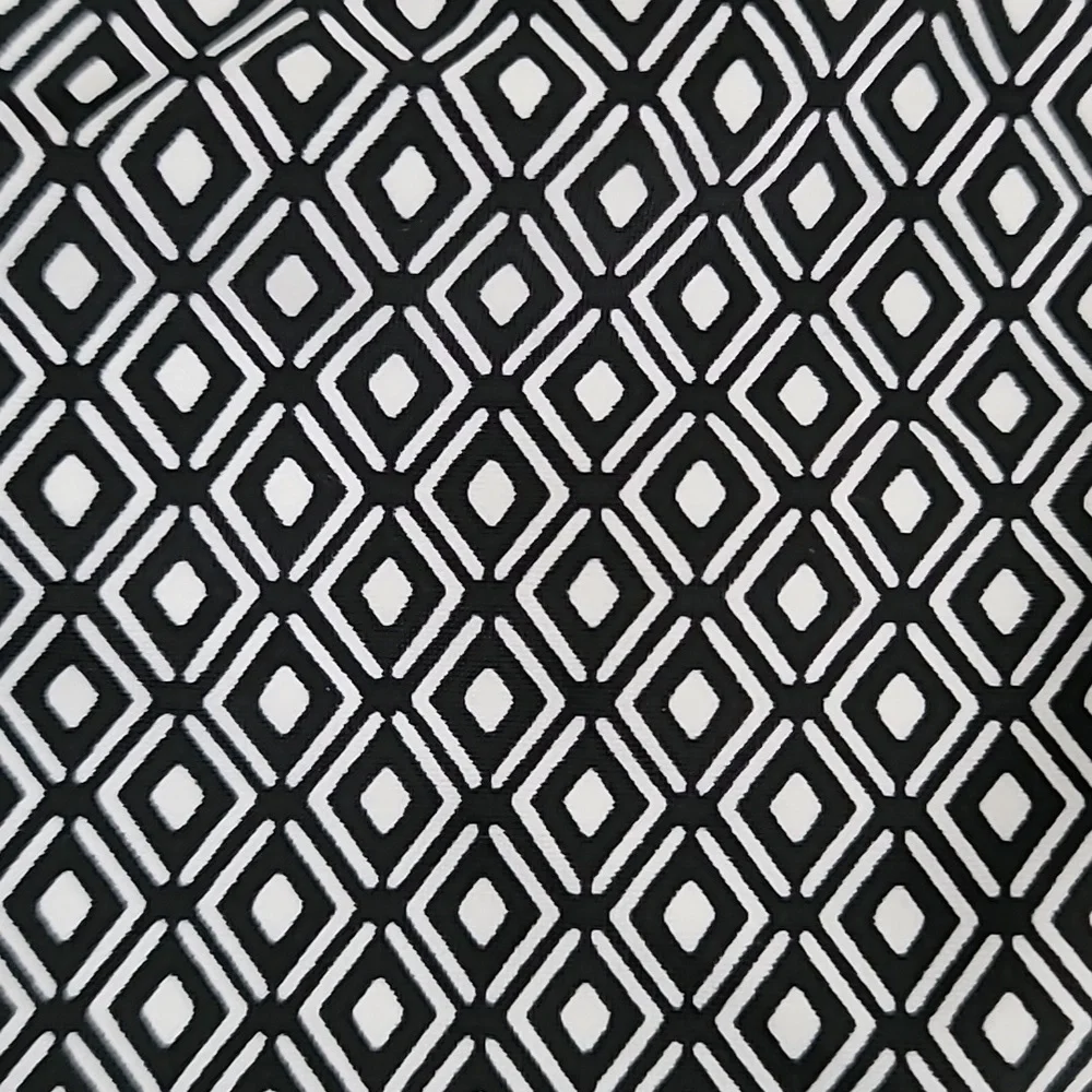 New DKNY One Piece Black and White Geometric Swim Suit Small
